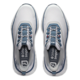 2025 FootJoy Men's Quantum Textile Golf Shoe - White/Blue/Red