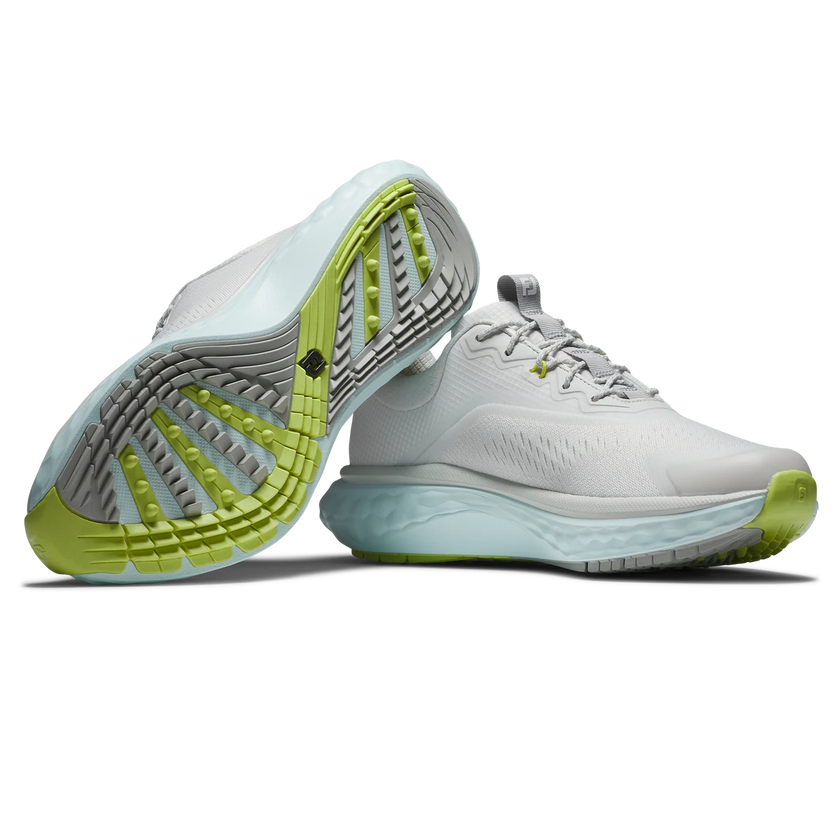 2025 FootJoy Women's Quantum Textile Golf Shoe - Grey/Blue