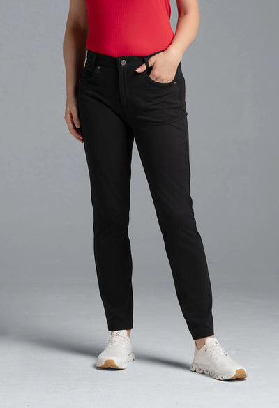 2025 IBKUL Women's 5 Pocket Performance Pant - Black