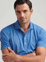 2025 Peter Millar Men's Bickett Performance Jersey Polo - Dark Blue