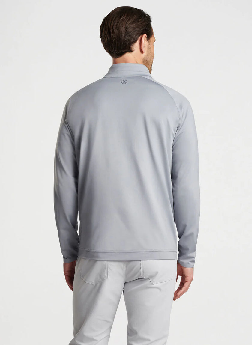 2025 Peter Millar Men's Verge Performance Quarter Zip Pullover - Grey