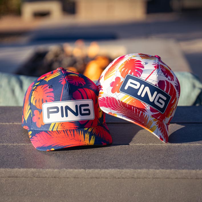 2025 Ping Hawaii Collection Electric Sunset Tour Snapback - Navy
