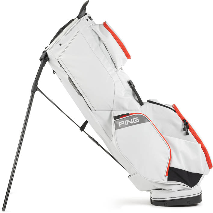 2025 Ping Hoofer 14 Way Stand Bag - Light Grey/Red