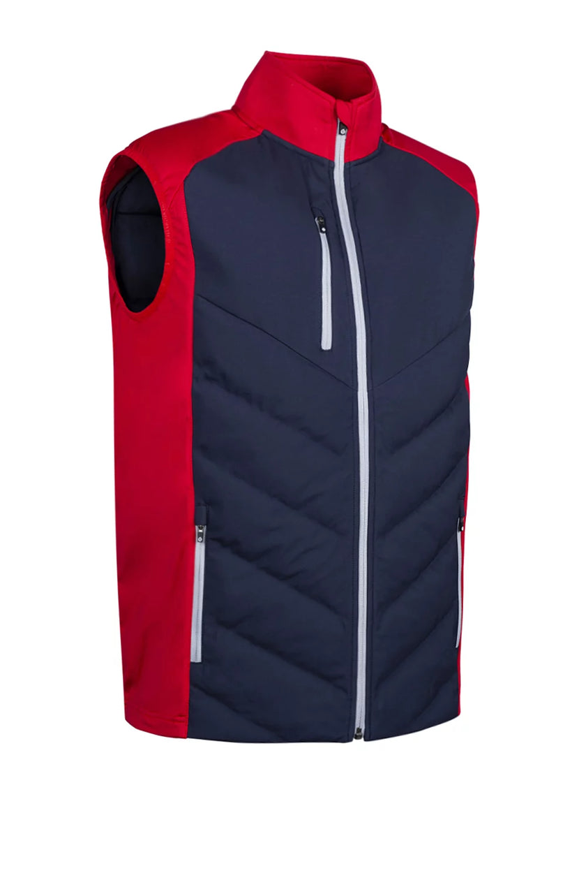 2025 Sunderland Andorra Gilet Vest - Navy/Red/Silver