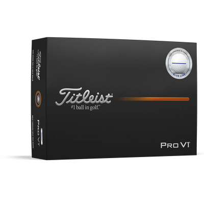 2025 Titleist Pro V1 Performance Alignment Golf Ball Dozen - Blue Line