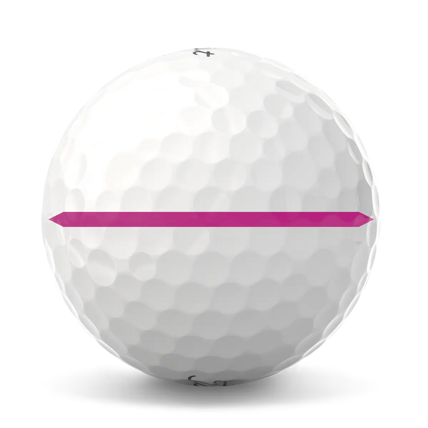 2025 Titleist Pro V1 Performance Alignment Golf Ball Dozen - Pink Line