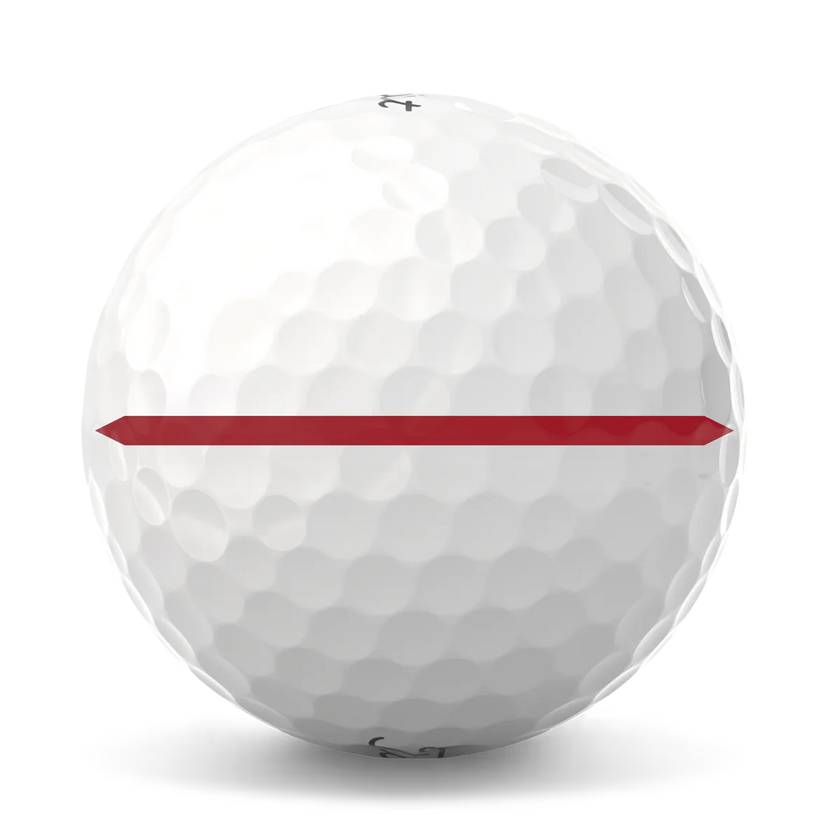2025 Titleist Pro V1 Performance Alignment Golf Ball Dozen - Red Line