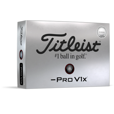 2025 Titleist Pro V1x Left Dash Performance Alignment Golf Ball Dozen - Black Line