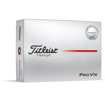2025 Titleist Pro V1x Performance Alignment Golf Ball Dozen - Blue Line