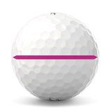 2025 Titleist Pro V1x Performance Alignment Golf Ball Dozen - Pink Line