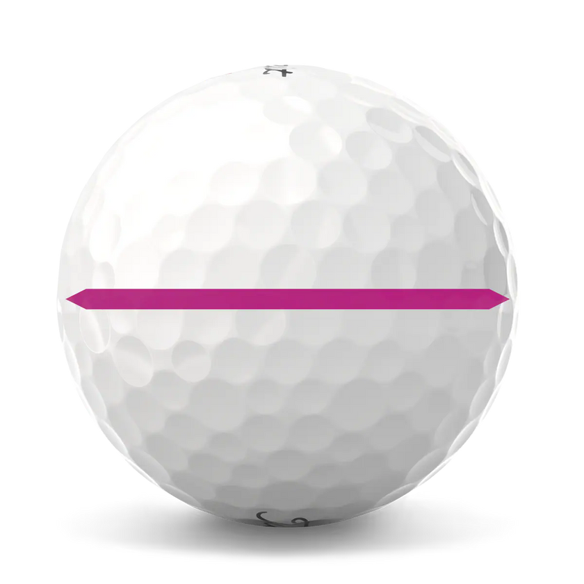 2025 Titleist Pro V1x Performance Alignment Golf Ball Dozen - Pink Line