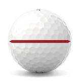 2025 Titleist Pro V1x Performance Alignment Golf Ball Dozen - Red Line