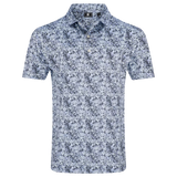 2026 FootJoy Men's Garden Print Lisle Polo - Periwinkle
