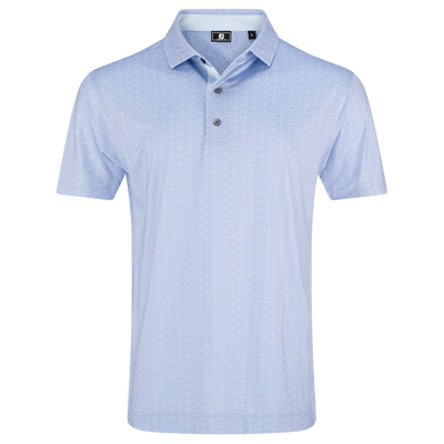 2026 FootJoy Men's Tee Time Lisle Polo - Periwinkle/Ice Water