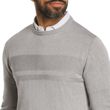 2026 FootJoy Men's Tonal Block Crewneck Pullover - Heather Grey