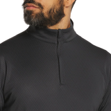 2026 FootJoy Men's Tonal Deco Diamond Quarter Zip Midlayer - Black