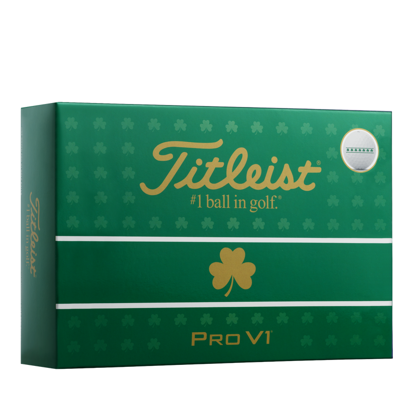 2026 Titleist Pro V1 Golf Ball Dozen - Limited Edition Shamrock