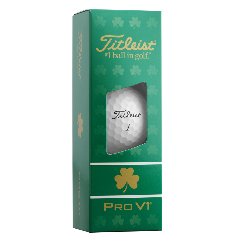 2026 Titleist Pro V1 Golf Ball Dozen - Limited Edition Shamrock