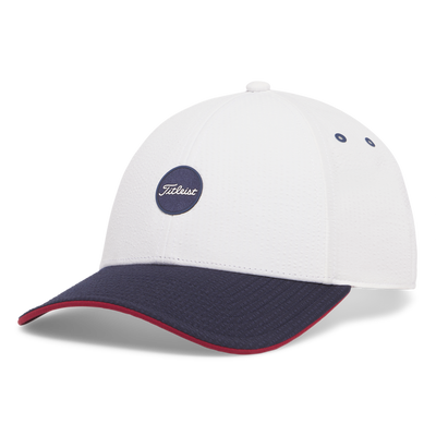 Titleist Montauk Seersucker Cap - White/Navy
