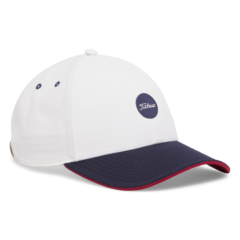 Titleist Montauk Seersucker Cap - White/Navy
