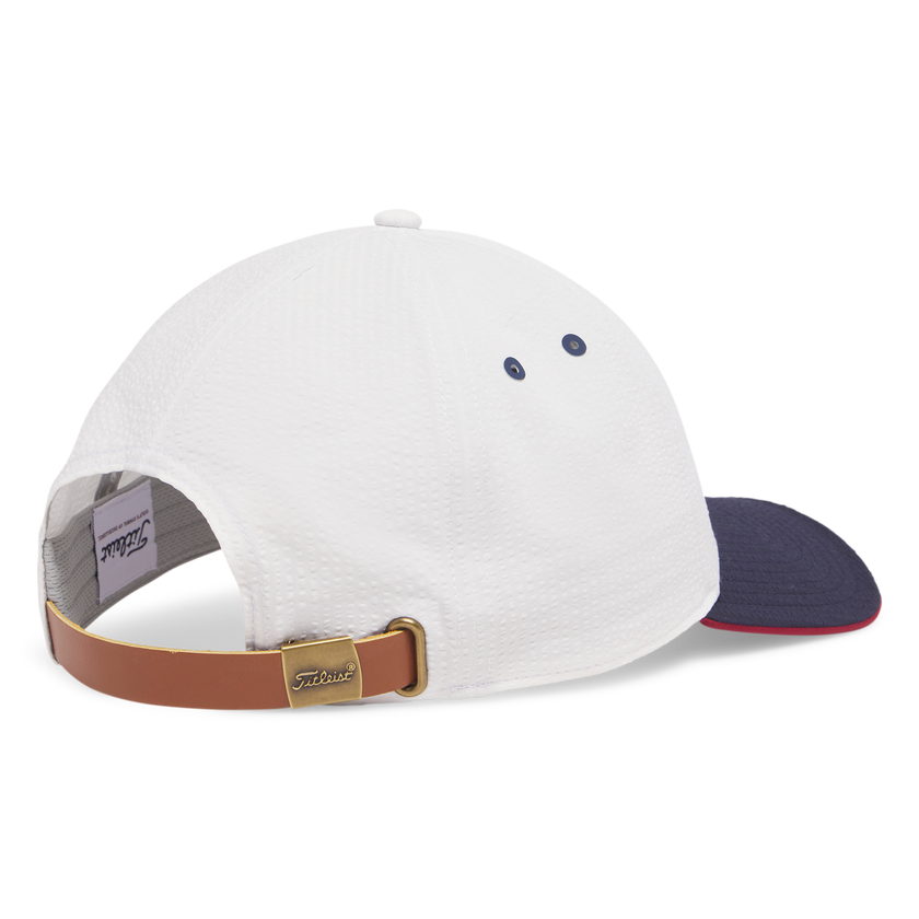 Titleist Montauk Seersucker Cap - White/Navy