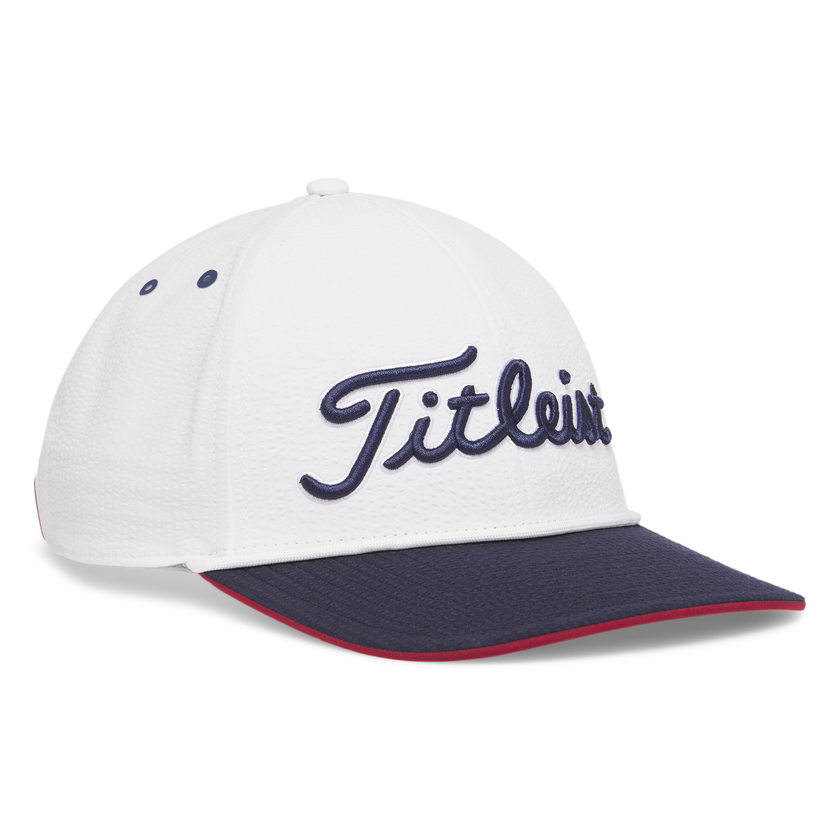 Titleist Players Seersucker Cap - White/Navy