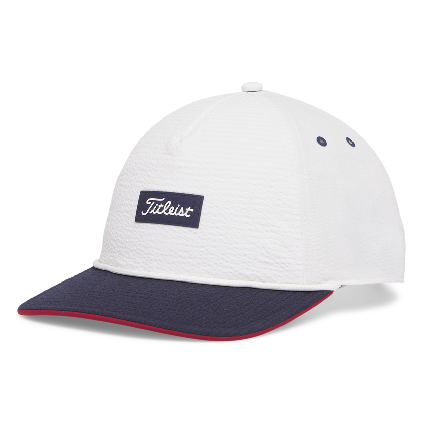 Titleist Santa Cruz Seersucker Cap - White/Navy