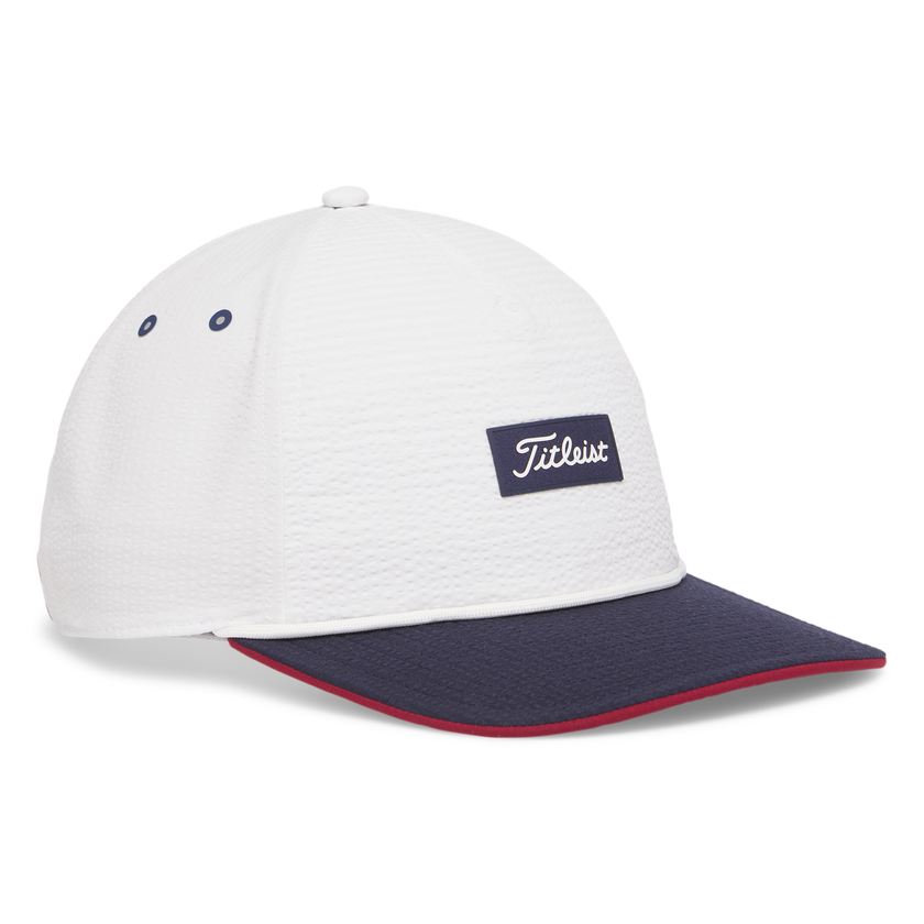 Titleist Santa Cruz Seersucker Cap - White/Navy