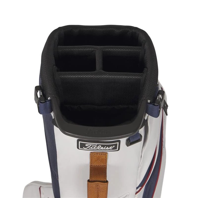 Titleist Players 4 Stand Bag - Limited Edition White/Burgundy/Navy