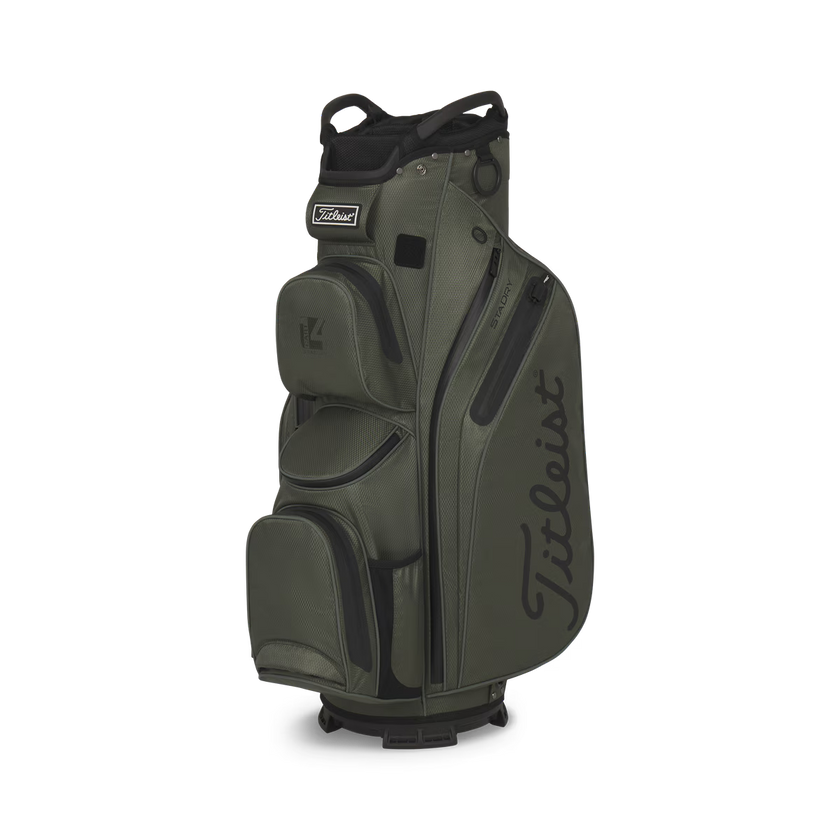 2026 Titleist Cart 14 Stadry Golf Bag - Cypress/Black/Black