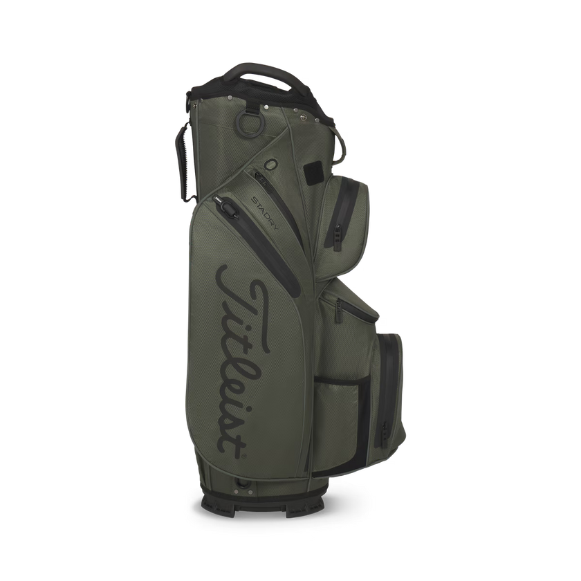 2026 Titleist Cart 14 Stadry Golf Bag - Cypress/Black/Black
