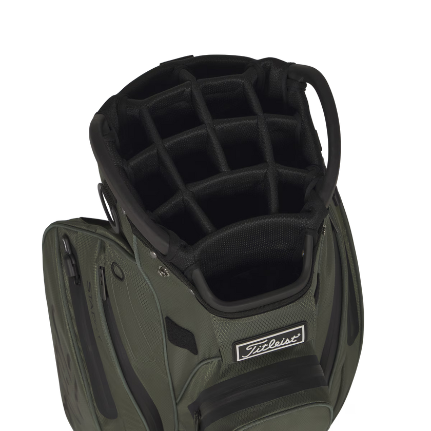 2026 Titleist Cart 14 Stadry Golf Bag - Cypress/Black/Black