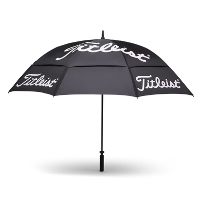 2026 Titleist Double Canopy Tour Umbrella - Black/White