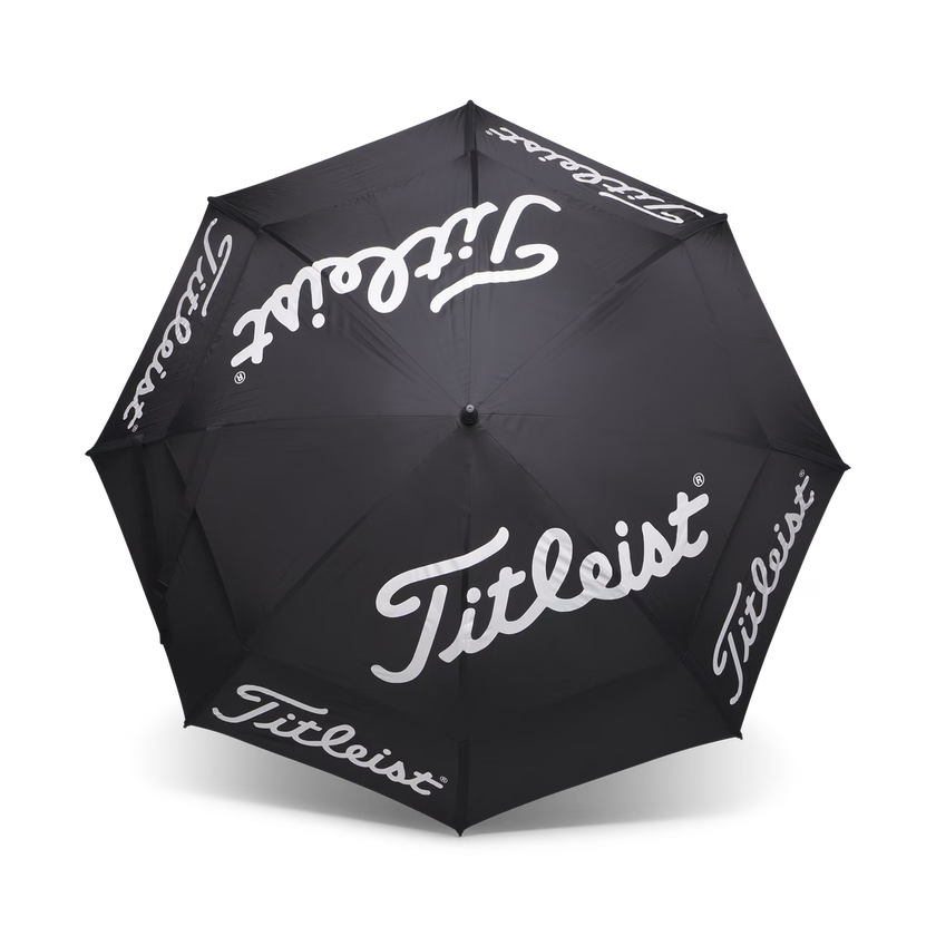 2026 Titleist Double Canopy Tour Umbrella - Black/White