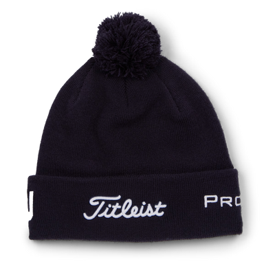 2026 Titleist Tour Pom Pom Beanie - Navy/White