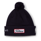 2026 Titleist Tour Pom Pom Beanie - Navy/White