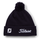 2026 Titleist Tour Pom Pom Beanie - Navy/White