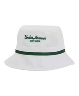 2025 Under Armour Unisex Driver Golf Bucket Hat - White/Forest Green