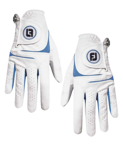 FootJoy Women's Weathersof Fashion Glove Pair - White/Ocean