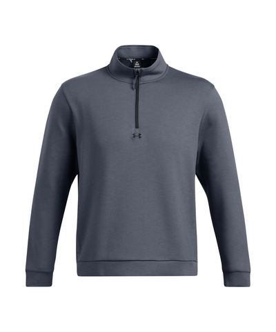 2025 Under Armour Men's Drive Midlayer Pullover - Downpour Grey/Gravel/Downpour Grey