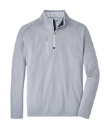2025 Peter Millar Men's Verge Performance Quarter Zip Pullover - Grey