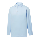 FootJoy Men's Long Sleeve Sun Protection Polo - Sky