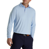 FootJoy Men's Long Sleeve Sun Protection Polo - Sky