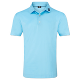 FootJoy Men's Lisle Tonal Dot Print Polo - Light Blue