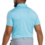 FootJoy Men's Lisle Tonal Dot Print Polo - Light Blue