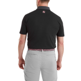 FootJoy Men's Star Geo Trim Pique Polo - Black