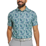 2026 FootJoy Men's Garden Print Lisle Polo - Navy