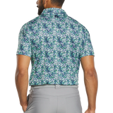 2026 FootJoy Men's Garden Print Lisle Polo - Navy