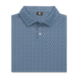 2026 FootJoy Men's Modernist Pique Polo - Steel Blue/Navy