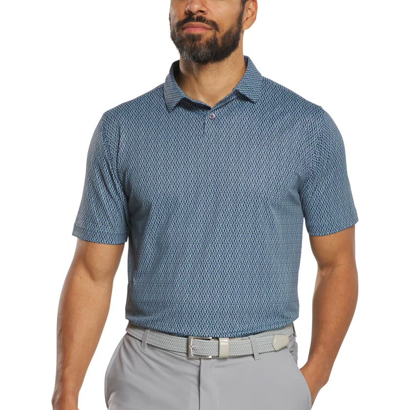 2026 FootJoy Men's Modernist Pique Polo - Steel Blue/Navy